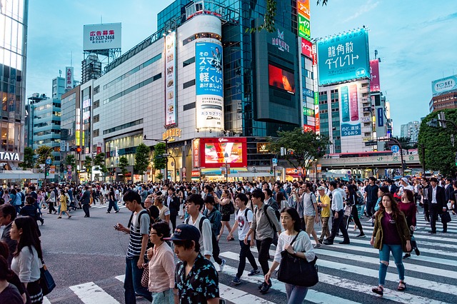 japonci na ulici